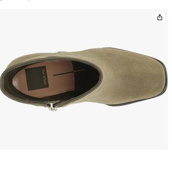 NEW DOLCE VITA Made In Brazil Suede Susann Booties in moss for women 925 4m2 - Picture 6 of 8